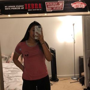 pink alien shirt